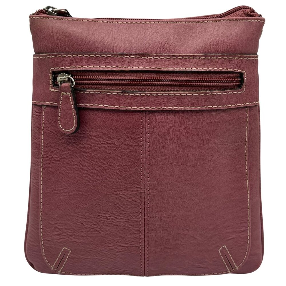 Bellerose Purple Faux Leather Adjustable Crossbody Bag